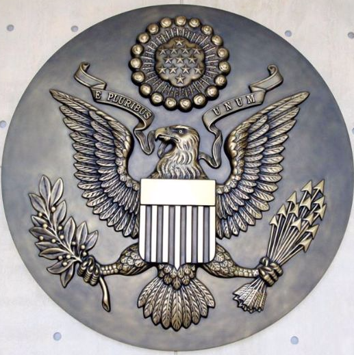 Bronze-coated Great Seal of the United States, CNC machined by IBILD